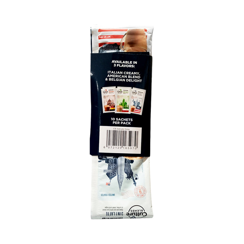 Culture Blends American Blend 3 in 1 Latte Strips 20g x 10's