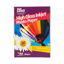 B&e High Gloss Inkjet Photo Paper 180gsm 10's