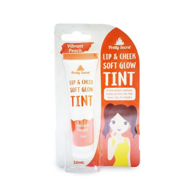 Pretty Secret Lip And Cheek Soft Glow Tint Vibrant Peach 10ml