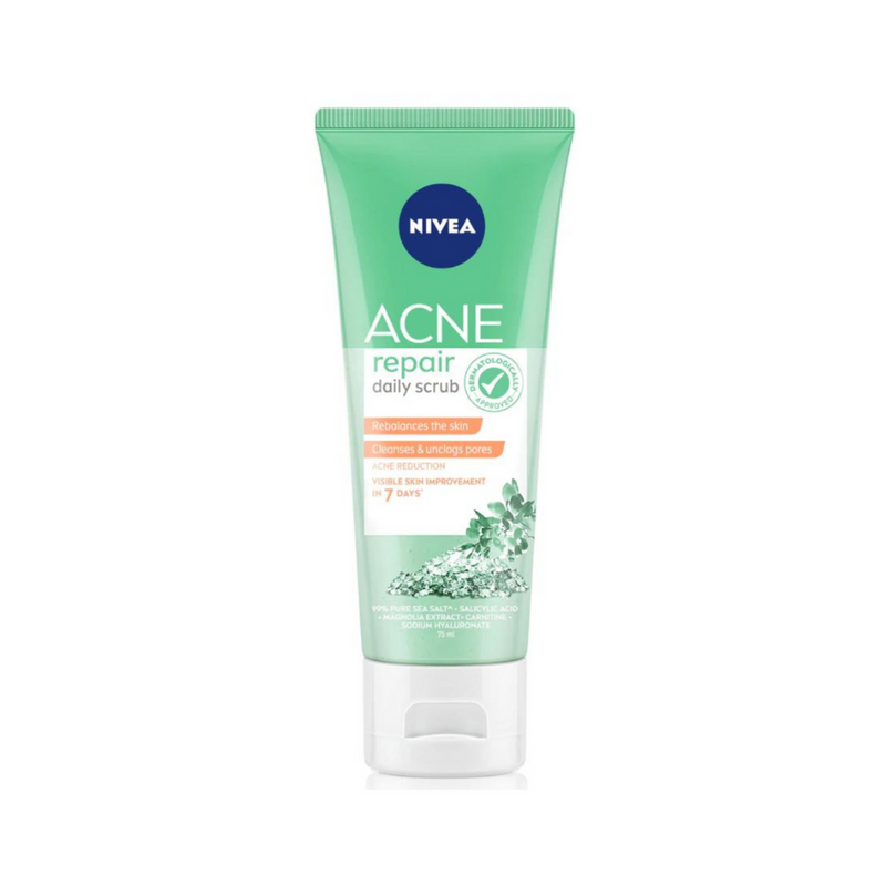 Nivea Face Cleanser Acne Repair Daily Scrub 75g