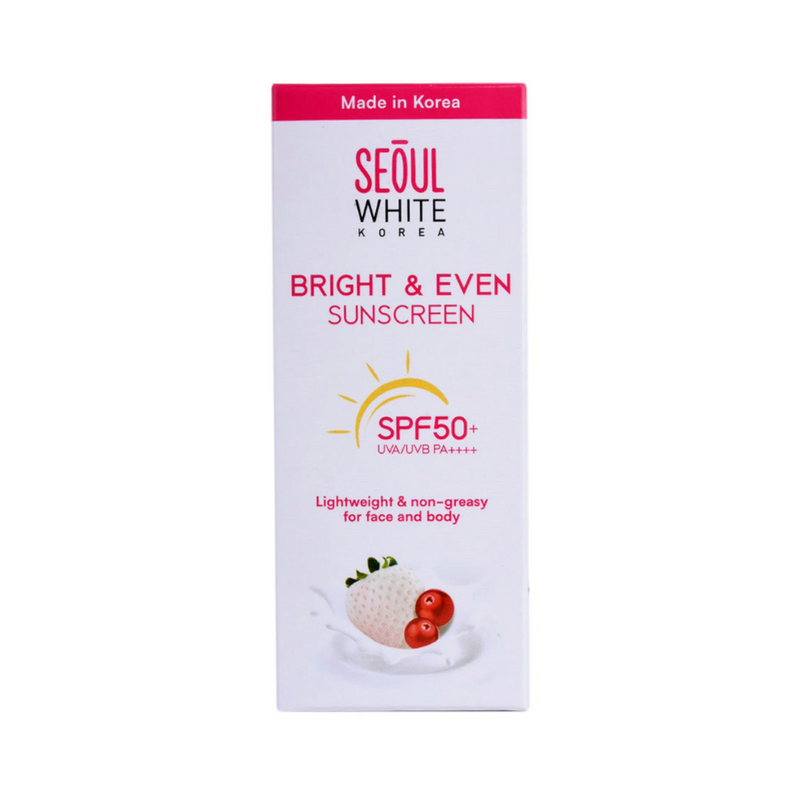 Seoul White Bright And Even Sunscreen SPF50+ UVA/UVB PA++++ Day Cream 30g