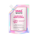 Snail White Glow Jelly Mask And Scrub 50g