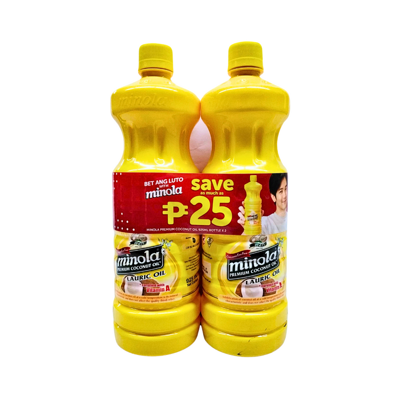 Minola Cooking Oil Petite Bottle Lauric 925ml x 2's