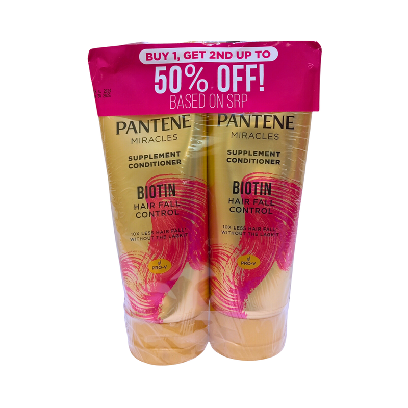 Pantene Intensive Serum Conditioner Biotin Strength 150ml x 2's