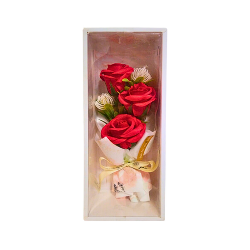 Ideal Living Soap Rose Bouquet In GB 3H Red