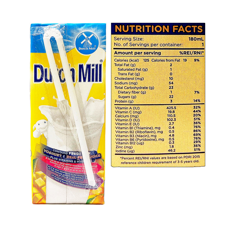 Dutch Mill UHT Yoghurt Drink Mango 180ml