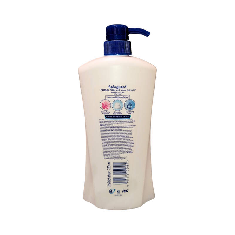 Safeguard Body Wash Floral Pink With Aloe 720ml