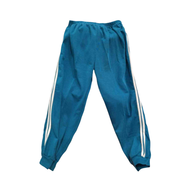 Bookworm Kids Jogging Pants Single Piping Taping With Cuffs Aqua Size 20