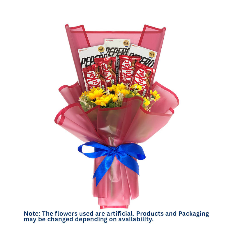 Pepero And Kitkat Bouquet