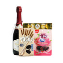 Sparkling Juice And Sweets Gift Basket