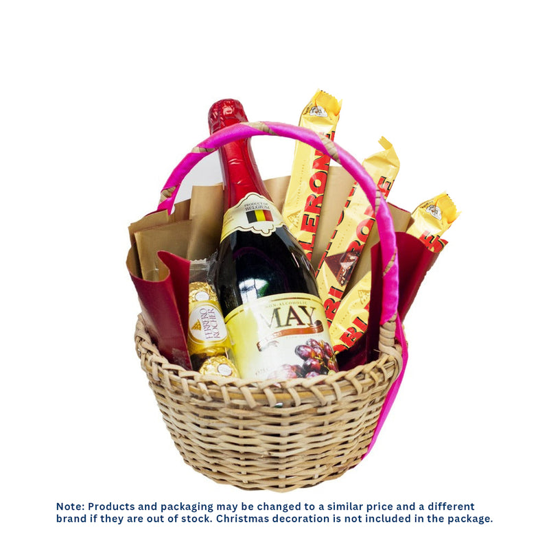 Wine And Chocolates Gift Basket Set B