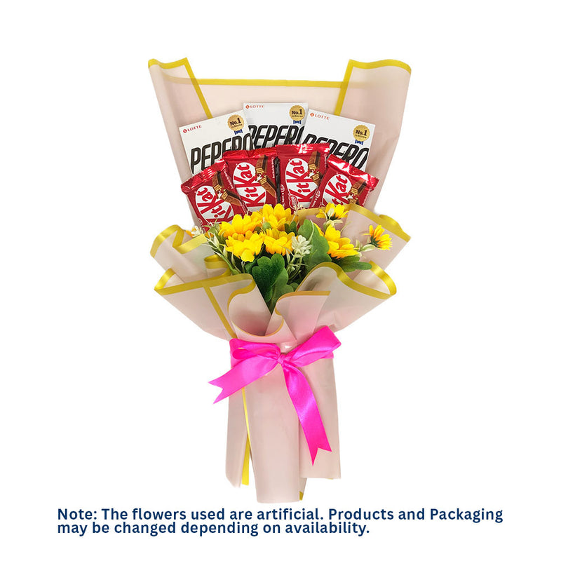 Pepero And Kitkat Bouquet