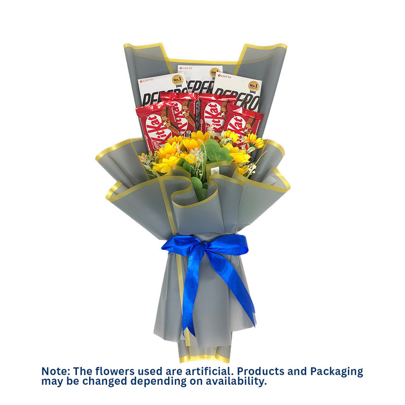 Pepero And Kitkat Bouquet