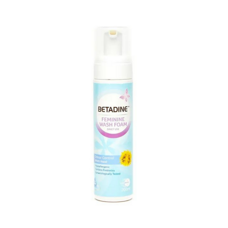 Betadine Odour Control Feminine Wash Foam Witch Hazel 200ml