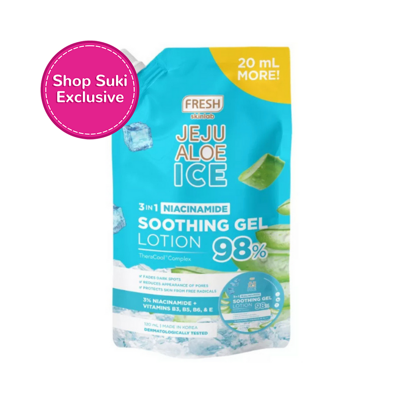Fresh Skinlab Jeju Aloe Ice 3 in 1 Niacinamide Soothing Gel Lotion 120ml