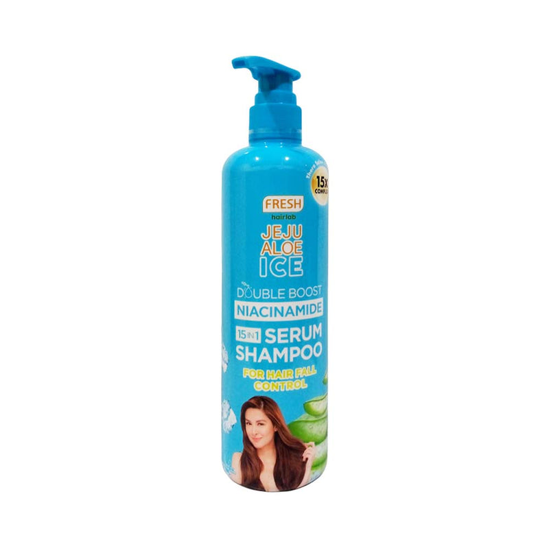 Fresh Hairlab Jeju Aloe Ice Double Boost Niacinamide Serum Shampoo 430ml