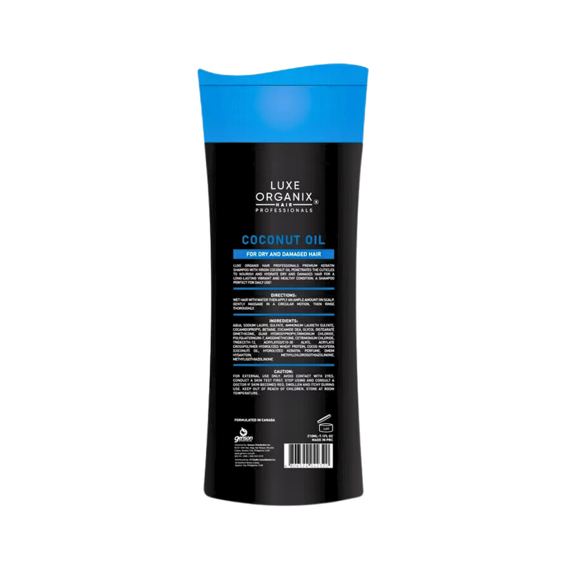Luxe Organix Keratin Shampoo Coconut Oil 210ml