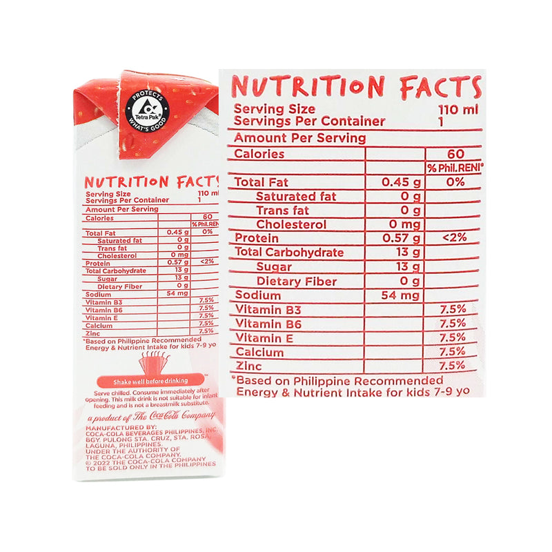 Nutriboost Milk + Juice Drink Strawberry 110ml