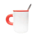 Ideal Living Mug With Cover And Spoon 350ml