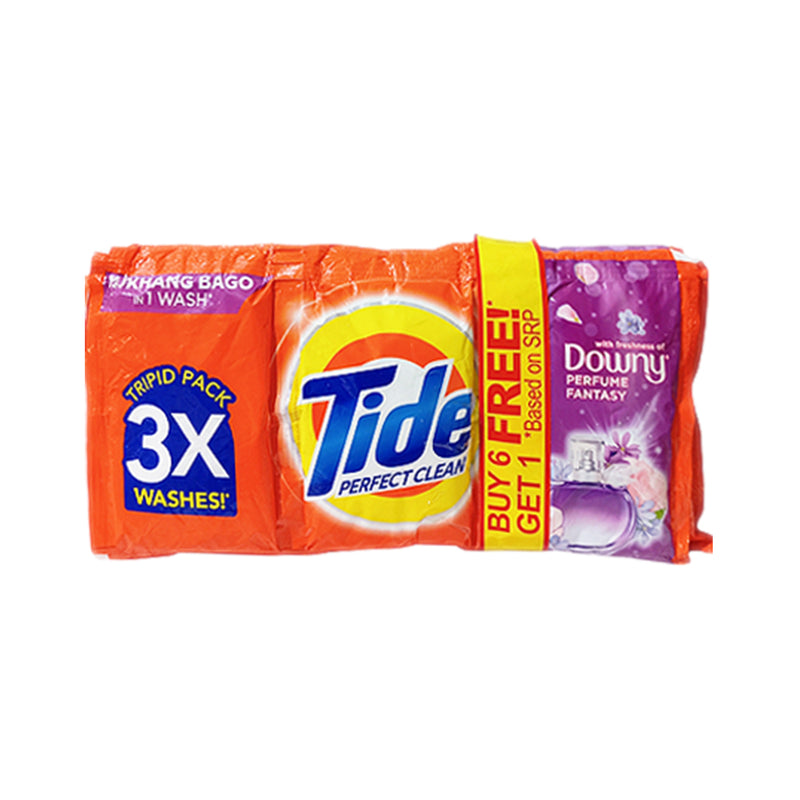 Tide Detergent Powder Tripid Pack Perfume Fantasy 91g x 6's + 1