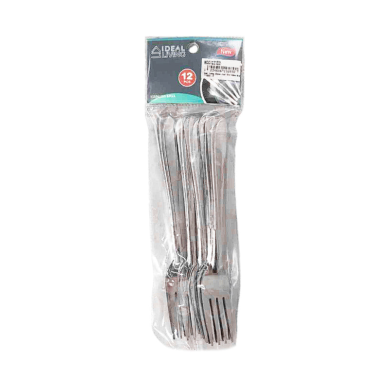 Ideal Living Dinner Fork 18cm Silver 12's