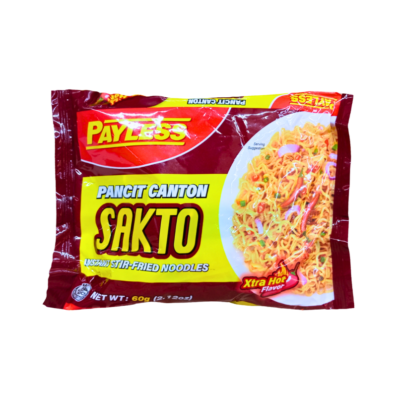 Payless Pancit Canton Sakto Extra Hot 70g