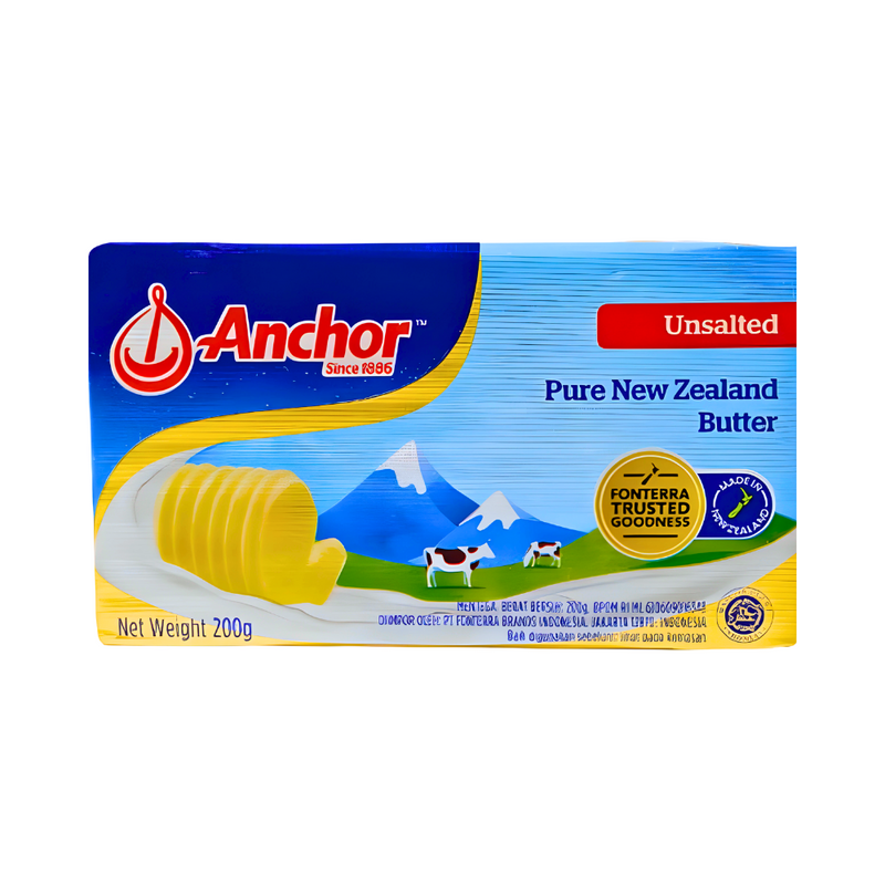 Anchor Butter Unsalted 200g