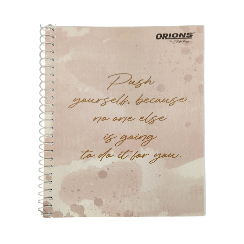 Orions Spiral Notebook Aquarelle Quotes 80 Leaves