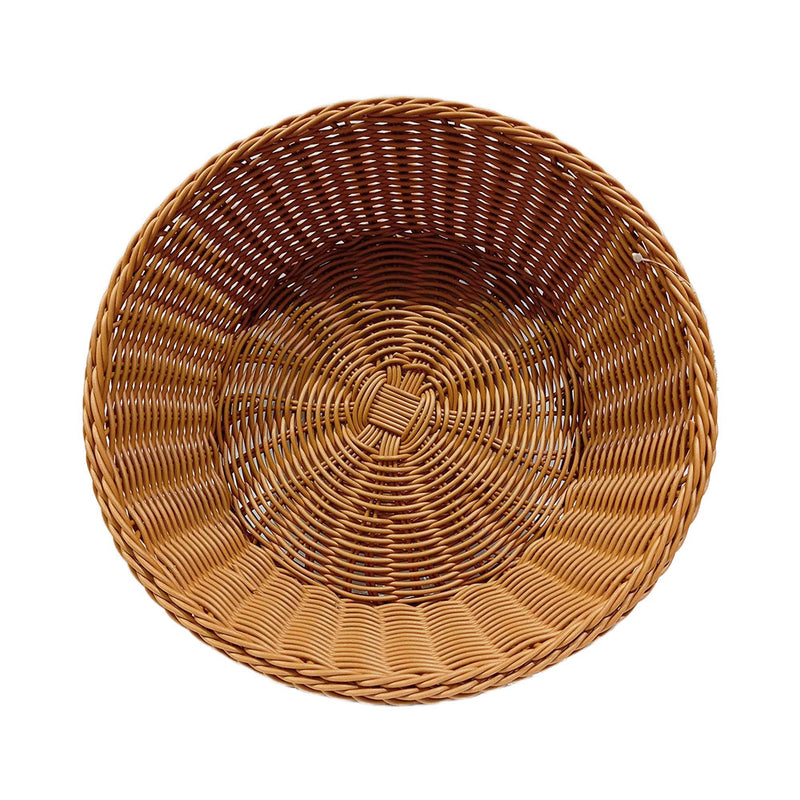 Anchor Round Woven Basket Brown