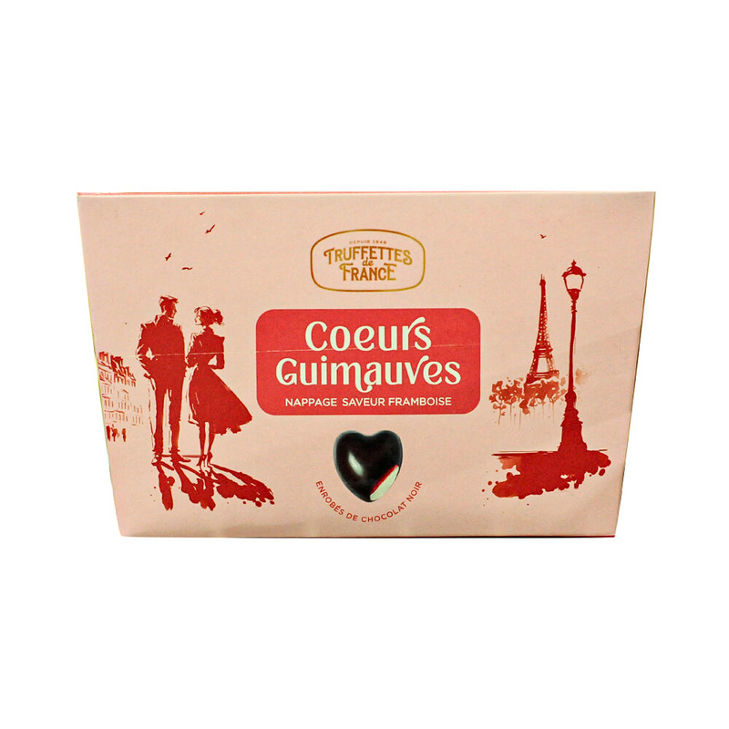 Truffettes De France Marshmallows Hearts Raspberry Flavour Filling