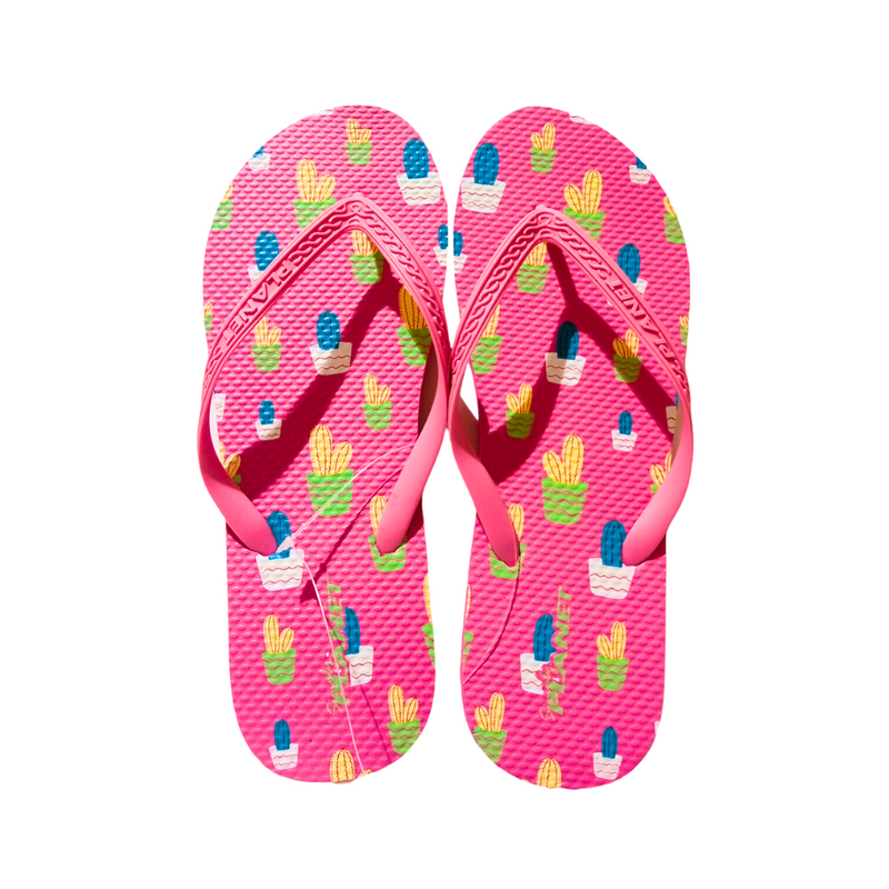 Simply Planet Ladies Flip Flops Pink Size 9