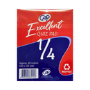 Excellent Quiz Pad 1/4 80 Leaves