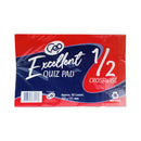 Excellent Quiz Pad 1/2 Crosswise 80 Leaves