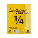 Inspire Quiz Pad 1/4 80 Leaves