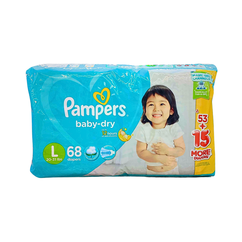 Pampers Diaper Dry Baby Large 68's