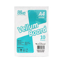 B&e Vellum Board 180gsm A4 10's