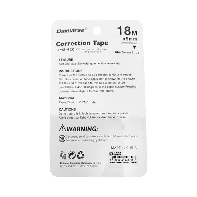 Daimarse 3 In 1 Correction Tape