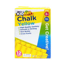 Kid Art Dustless Chalk Yellow 12 in 1