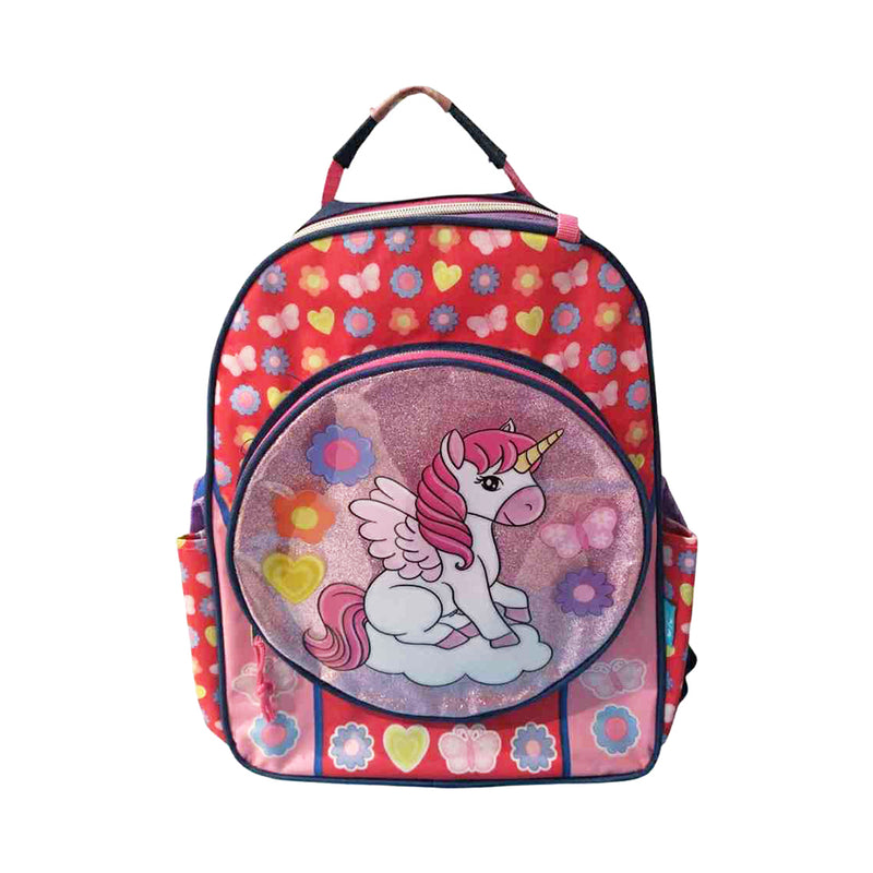 Coolkids Unicorn Hearts And Flowers Backpack 14 Inches