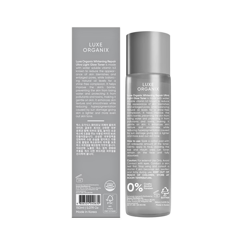 Luxe Organix Whitening Repair Ultralight Glow Toner 150ml