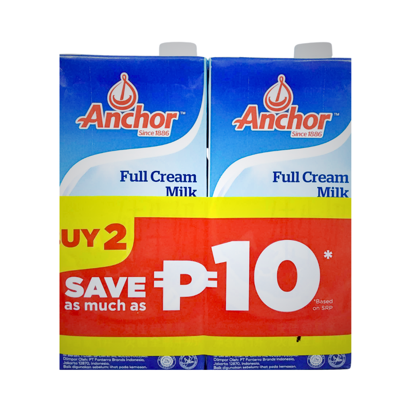 Anchor Milk UHT Full Cream Milk 1L x 2's