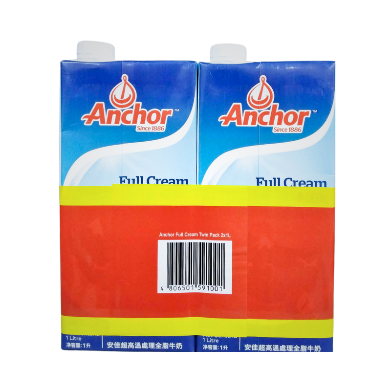 Anchor Milk UHT Full Cream Milk 1L x 2's