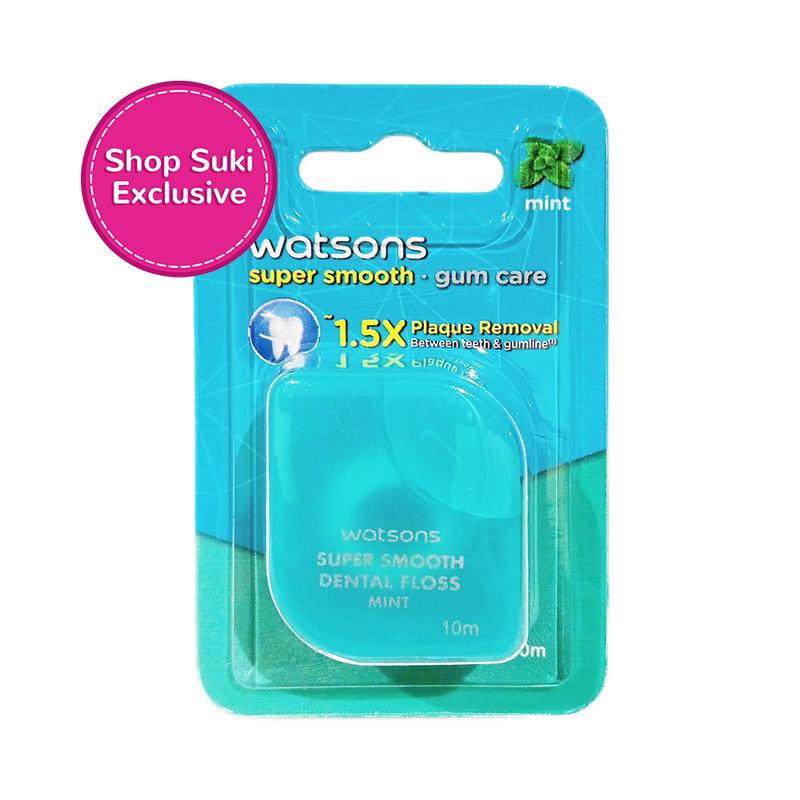 Watsons Dental Floss Anti-Bacterial Agent Fluoride Green Tea 10m