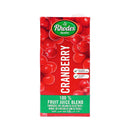 Rhodes 100% Fruit Juice Cranberry 1L