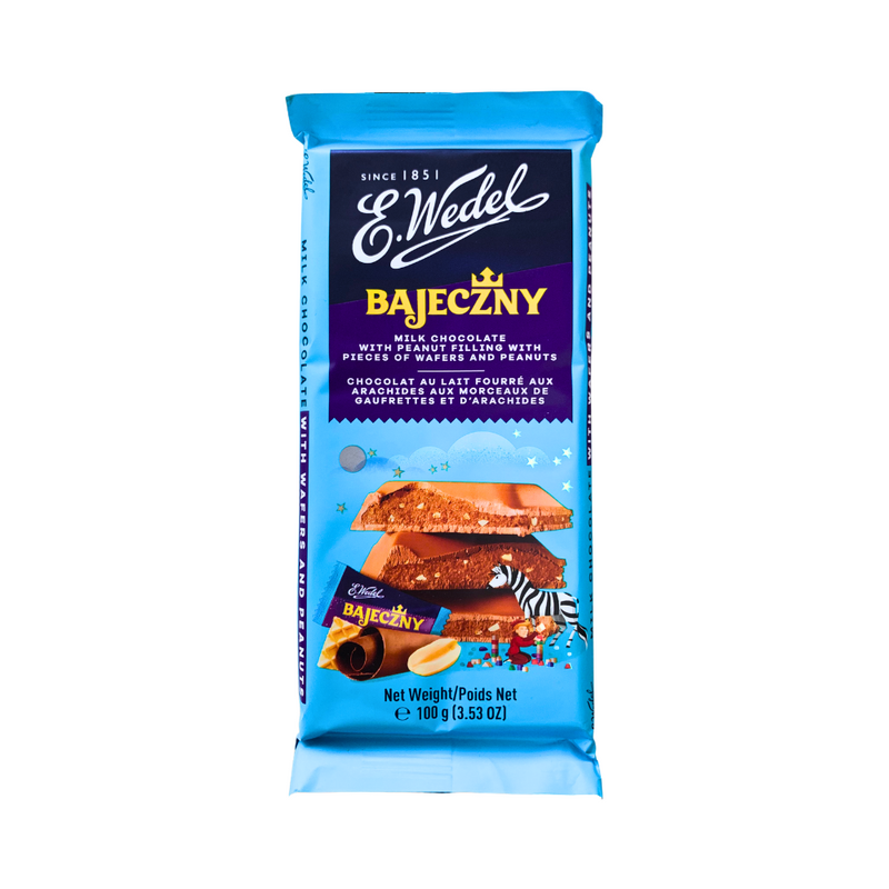 E. Wedel Bajeczny Milk Chocolate With Peanut And Wafers 100g