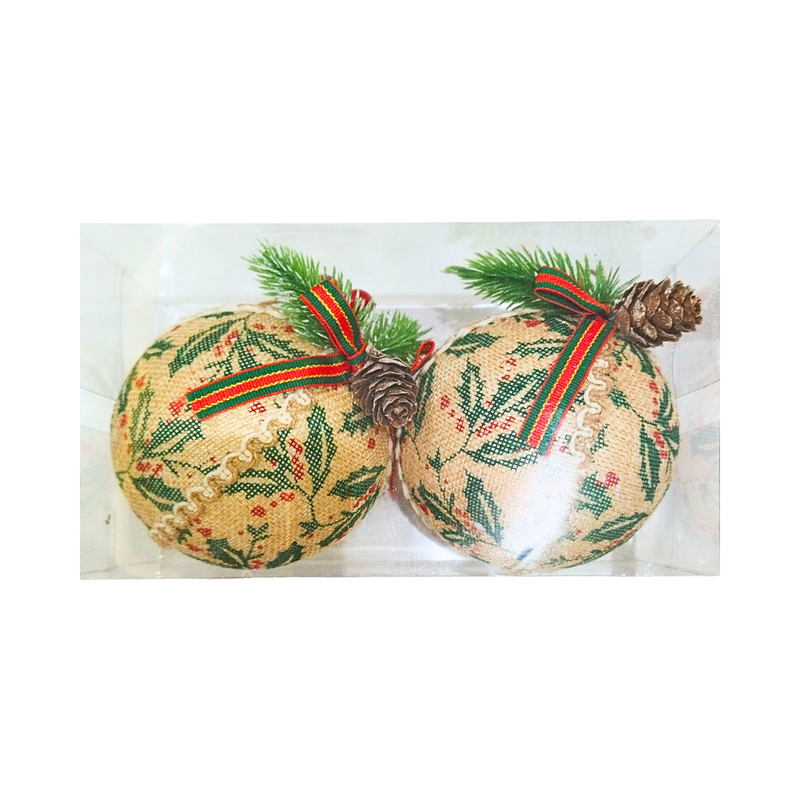 Ideal Living Decorative Christmas Ball 2In1 10cm