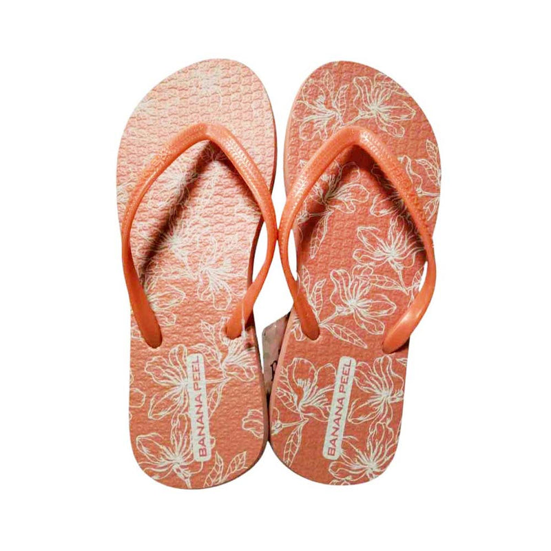 Banana Peel Ladies Rose Of Sharon Flipflops Amber