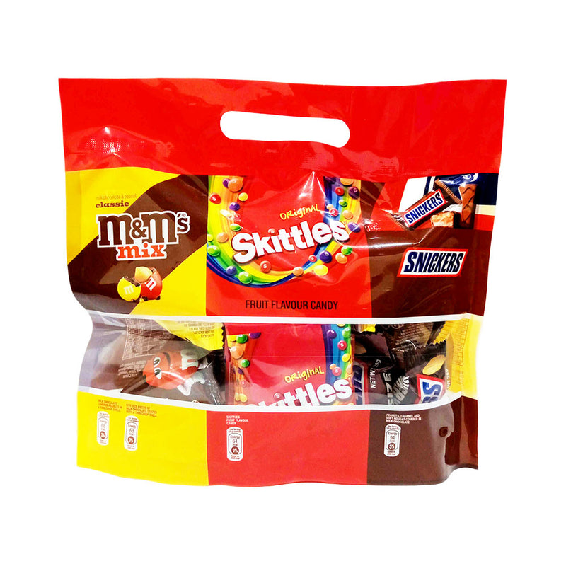 M&M's Skittles And Snickers Variety Pack 186g