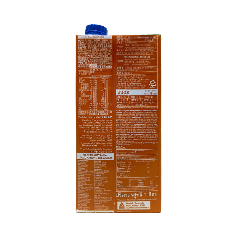 So Good Milk Almond Unsweetened 1L