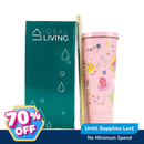 Ideal Living Insulated Tumbler With Straw 750ml